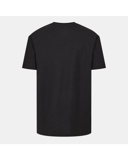 ARMANI EXCHANGE Black Regular Fit T-Shirt for men