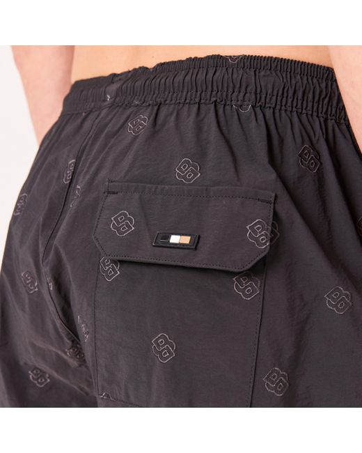 Boss Black Jean 01 Denim-Inspired Quick-Drying Swim Shorts for men