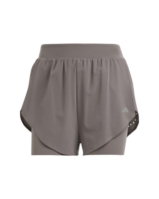 Adidas Gray Performance Gym Shorts