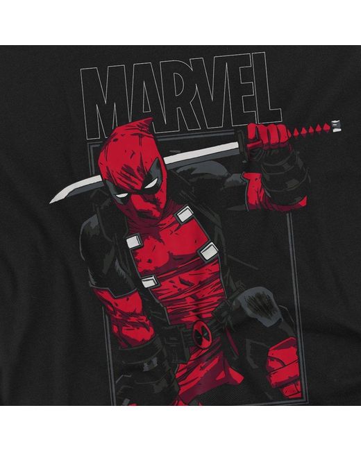 Deadpool Blue Sword T-Shirt for men