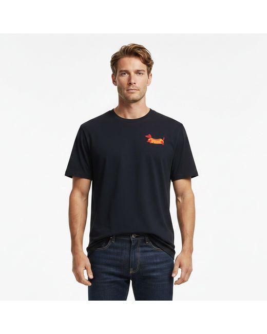 Farah Blue Rayners Grapht T-Shirt for men