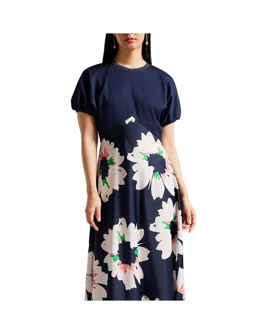 Ted Baker Blue Daysiah A Line Dress