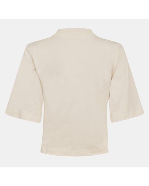 Palm Angels Natural Palm Spray Crop Tee