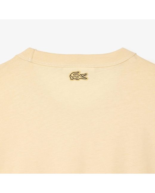 Lacoste Natural Slim Fit Organic Cotton Jersey T-Shirt
