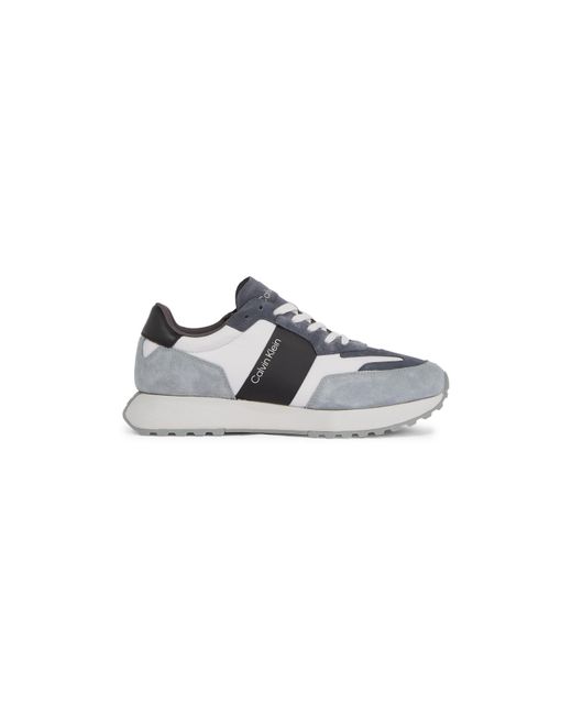 Calvin Klein Gray Suede Trainers for men