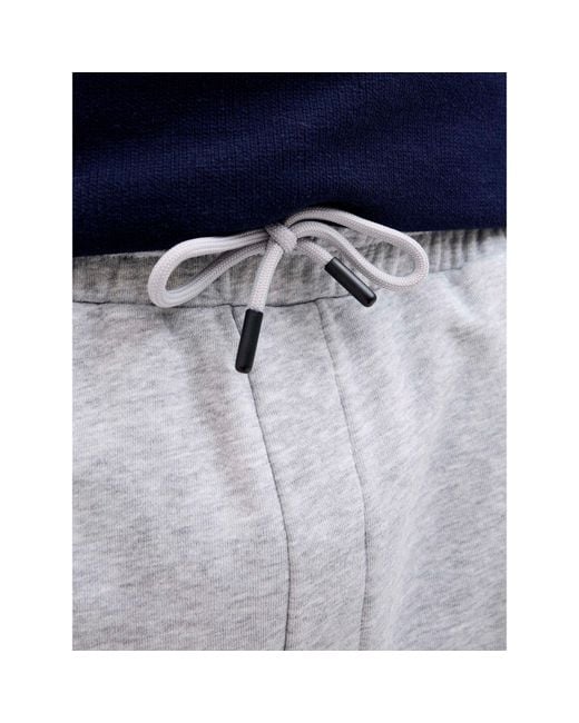 Jack & Jones Gray Fleece Jogger Shorts for men