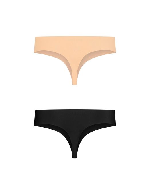Bye Bra Brown 2 Pack Invisible Thong