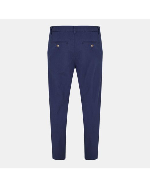 ONLY Blue Slim Fit Trousers for men