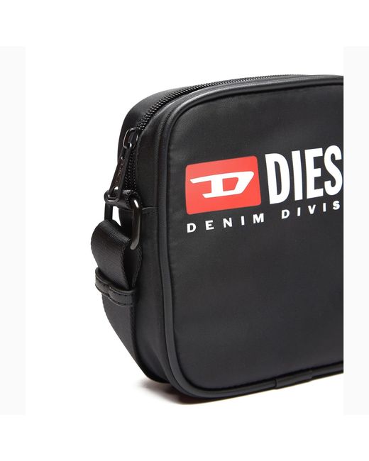 DIESEL Black Rinkee Logo Print Crossbody Bag for men