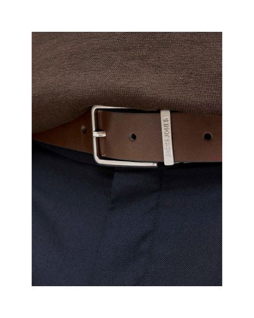 Jack & Jones Brown Garda Reversible Belt for men