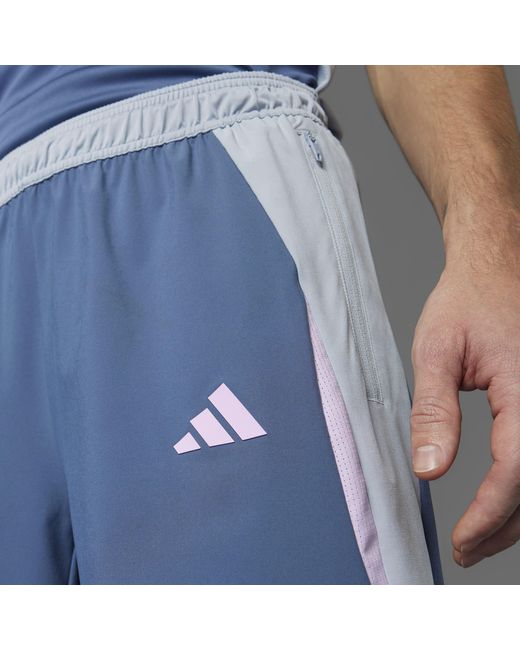 Adidas Blue Climacool Colorblock Shorts for men