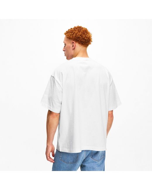 Calvin Klein White Sslogo Crew T-Shirt for men
