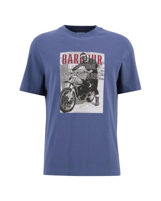 Barbour Blue Arnes T-Shirt for men