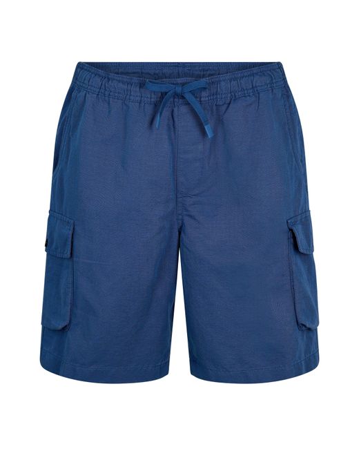 Timberland Blue Solid Patterned Cargo Casual Shorts for men