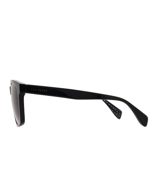 Ted Baker Brown Bak Reef Uv Protection Rectangle Sunglasses for men