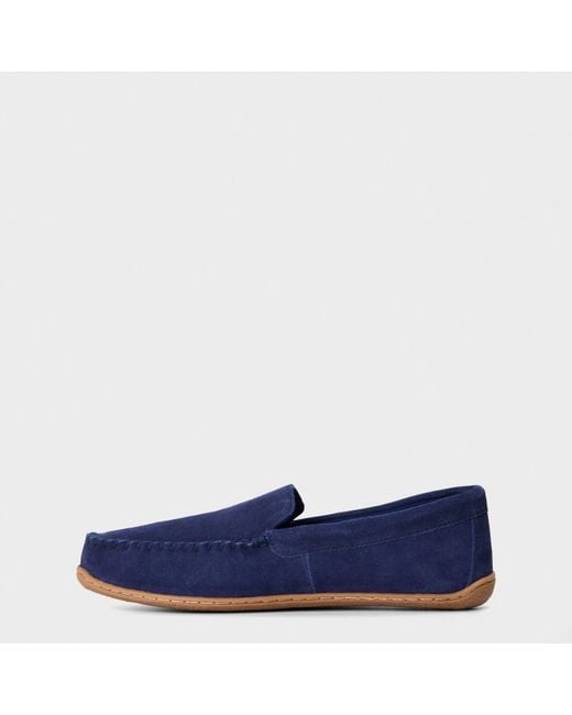 Polo Ralph Lauren Blue Brenan Moccasin Slippers for men