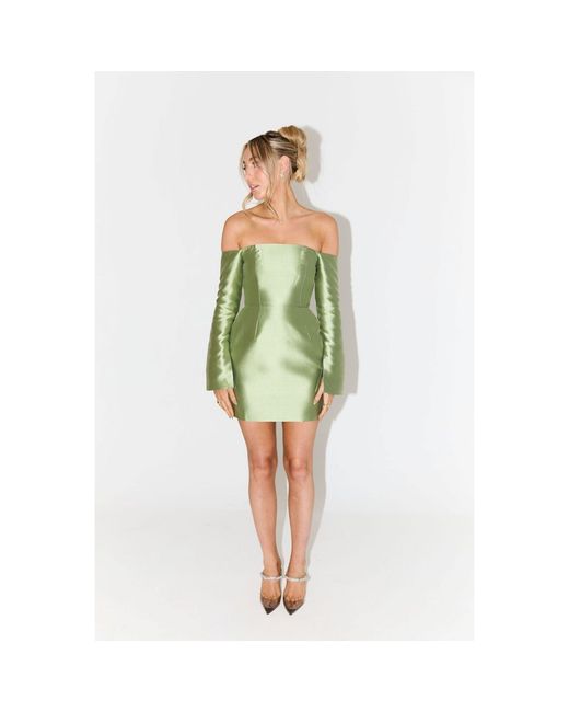 Odd Muse Green Ultimate Muse Tulip Skirt Mini Dress