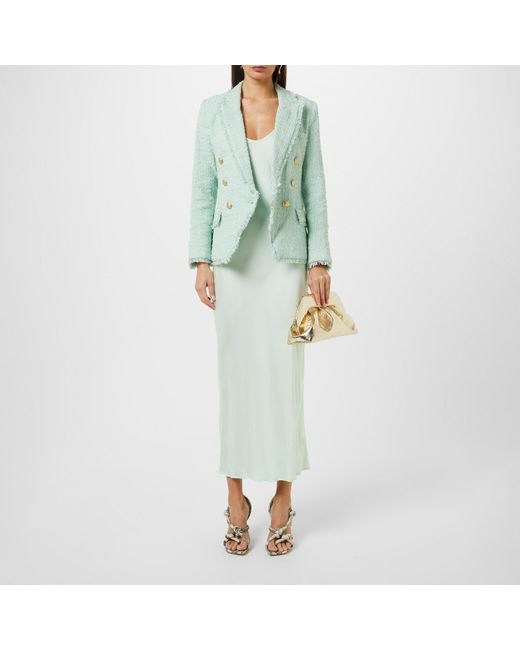 L'Agence Green Kenzie Structured Blazer