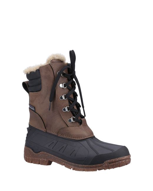 Cotswold Brown Hatfield Wellingtons for men