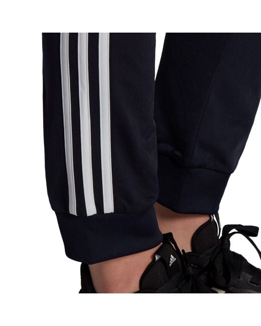Adidas Blue Primegreen Essentials Warm-up Slim Tapered 3-stripes Track Pants