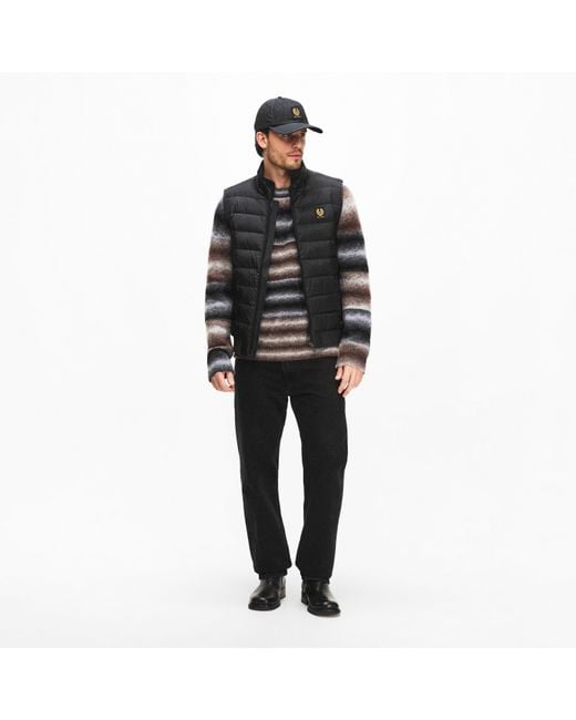 Belstaff Black Circuit Water Resistant Duck Down Sleeveless Gilet for men