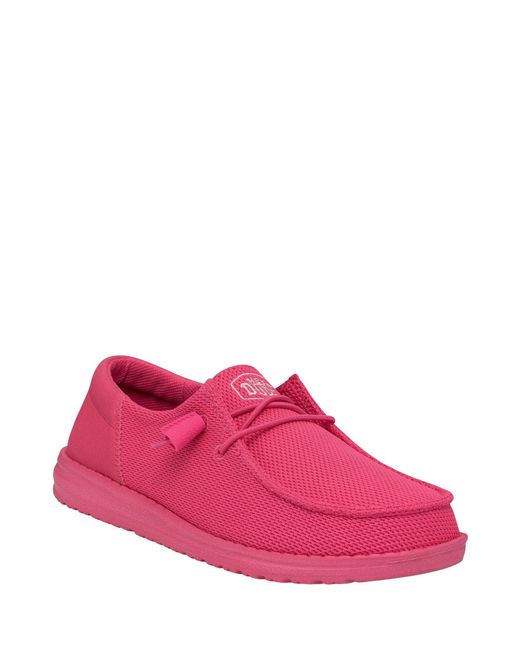 HeyDude Pink Wendy Funk Mono Shoes