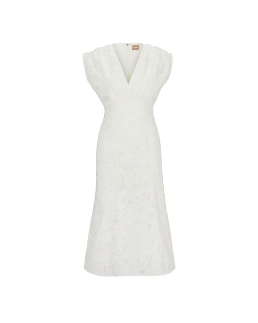 Boss White Dipata Dress