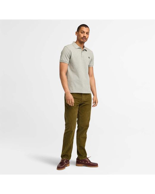 Timberland Green Oyster River Logo Short Sleeve Polo Shirt for men