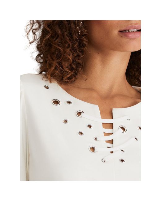 Phase Eight White Kailee Eyelet Top