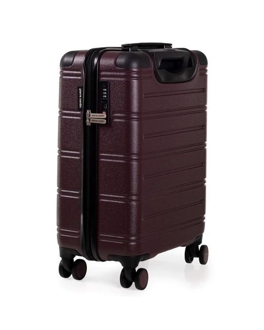 Pierre Cardin Purple Lyon Hard Shell Suitcase Travel Luggage