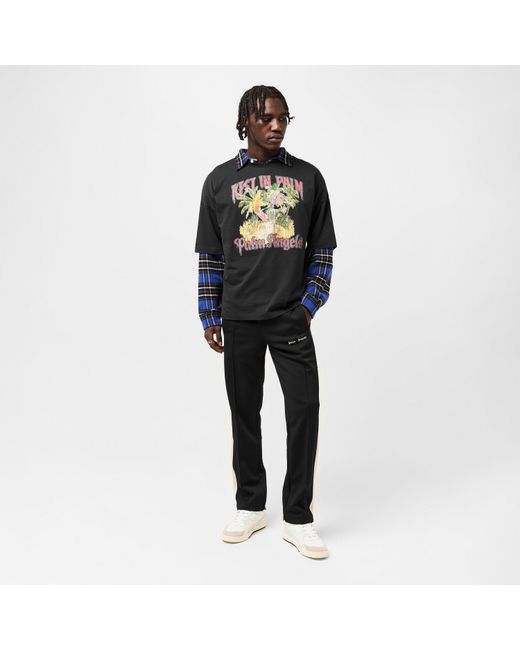 Palm Angels Black Oversized T-Shirt for men