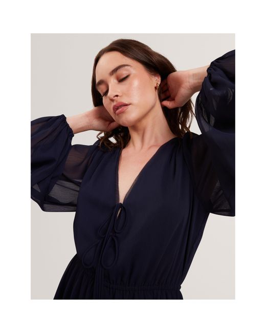 Ted Baker Blue Long Sleeve Blouse