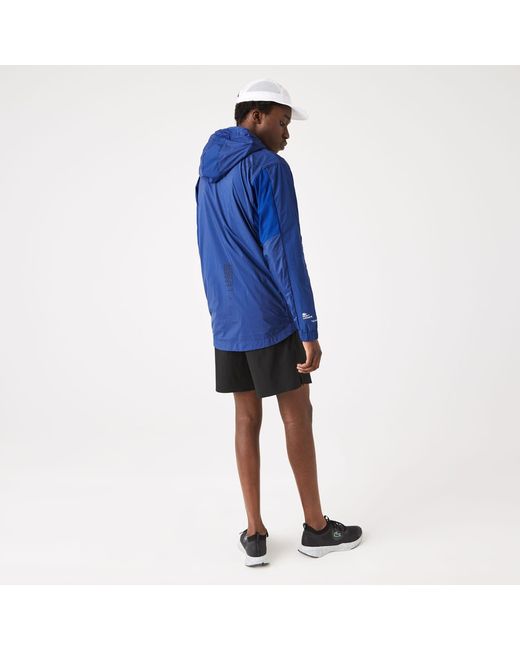 Lacoste Blue Colour-Block Windbreaker for men