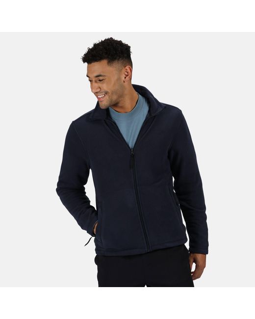 Regatta Blue Micro Full-Zip Fleece for men