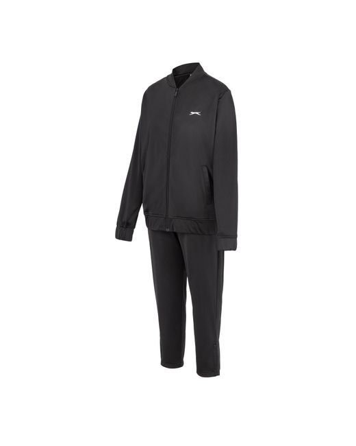 Slazenger 1881 Black Slaz Bomber Tracksuit Top