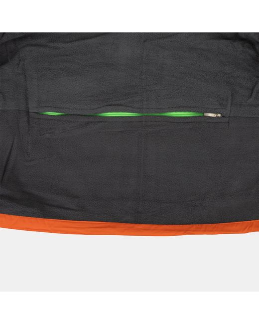 Gelert Orange Fleece Lined Windproof Detachable Hood Parka for men
