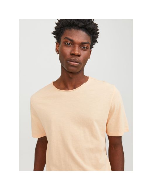 Jack & Jones Natural And Crew Neck Regular Fit T-Shirt for men