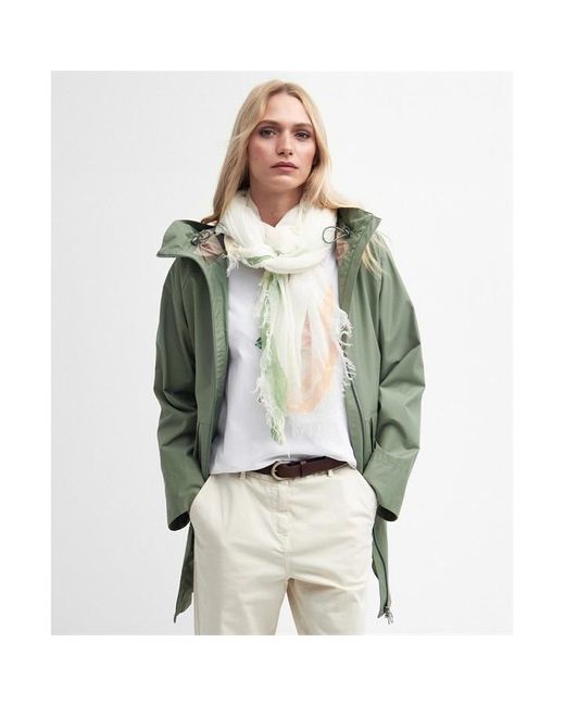 Barbour White Blackett Checked Scarf