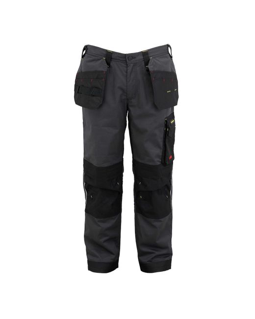 Dunlop Black On Site Winter Lined Workwear Trousers for men