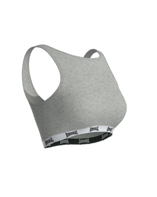 Lonsdale Gray Crop Top