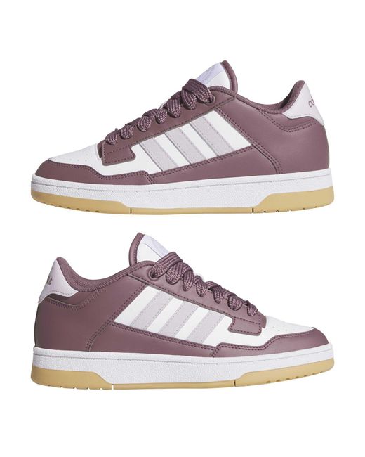 Adidas Purple Rapid Court Low Trainers