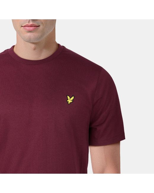 Lyle & Scott Red Basic Logo T Shirt for men