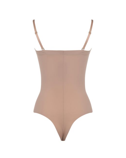 Commando Brown Strapless Bodysuit
