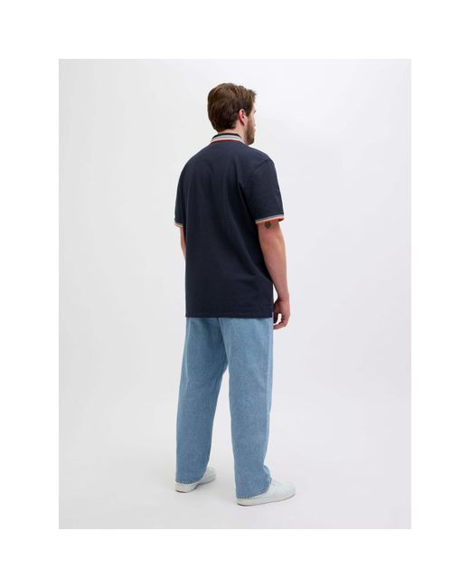 Jack & Jones Blue Paulos Short Sleeve Polo Shirt for men