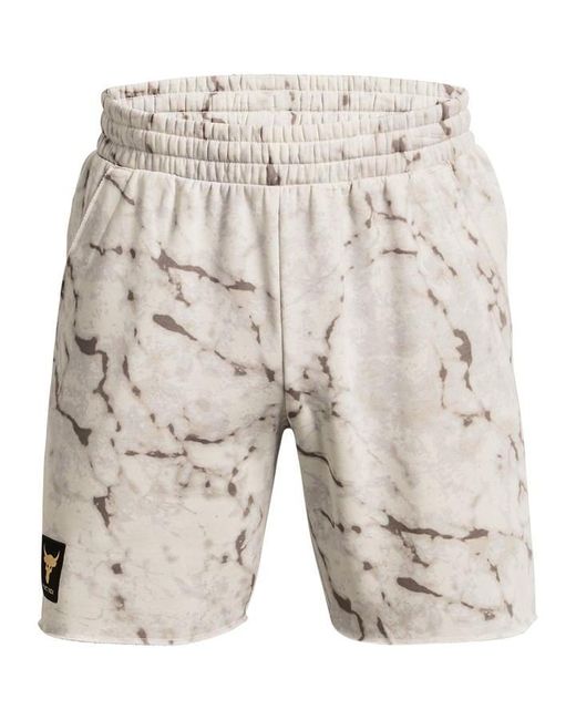 Under Armour Natural S Rck Rival Shorts Beige S for men