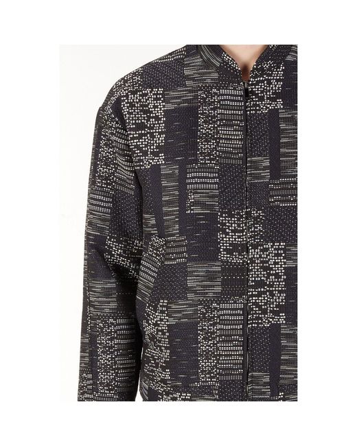 Emporio Armani Black Bomber Jacket for men