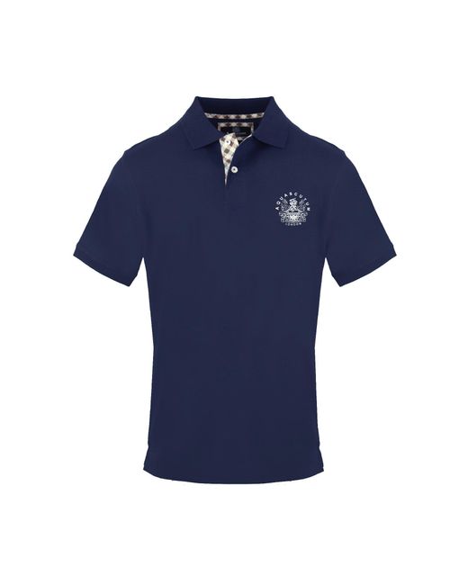Aquascutum Blue Polo Short Sleeve Polo Shirt for men