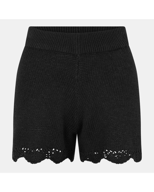 Vero Moda Black Rene Woven Tracksuit Shorts