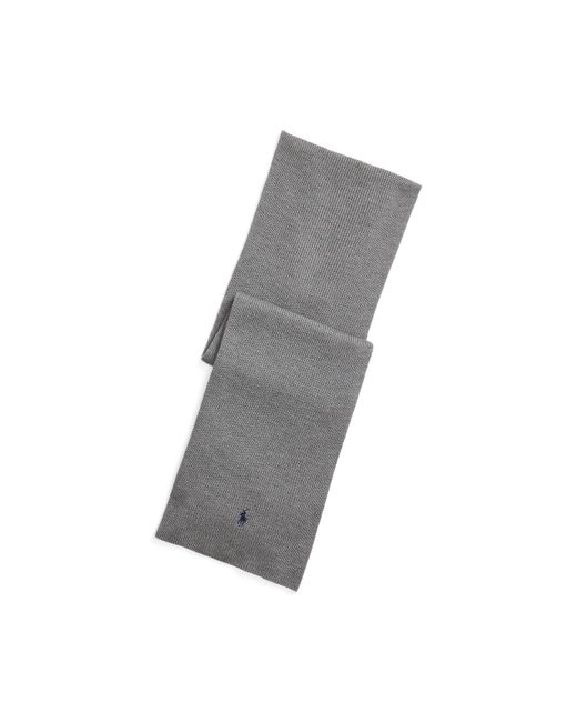 Polo Ralph Lauren Gray Wool Scarf for men