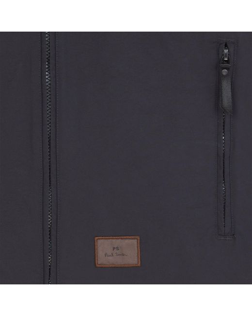 Paul Smith Blue Zipped Harrington Jacket for men